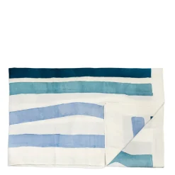 Daylesford Organic Rigato Blue Tablecloth- Table Linen|Tableware
