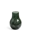 Daylesford Organic Riley Stout Green & Black Stripe Vase Small- Vases & Flowers|Vases