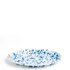 Daylesford Organic Splatter Oval Dish Blue Enamel- Tableware