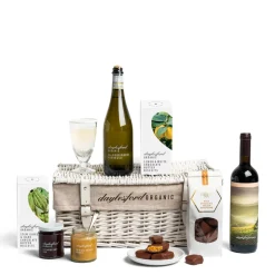 Daylesford Organic Thank you Hamper- Wine|Biscuits