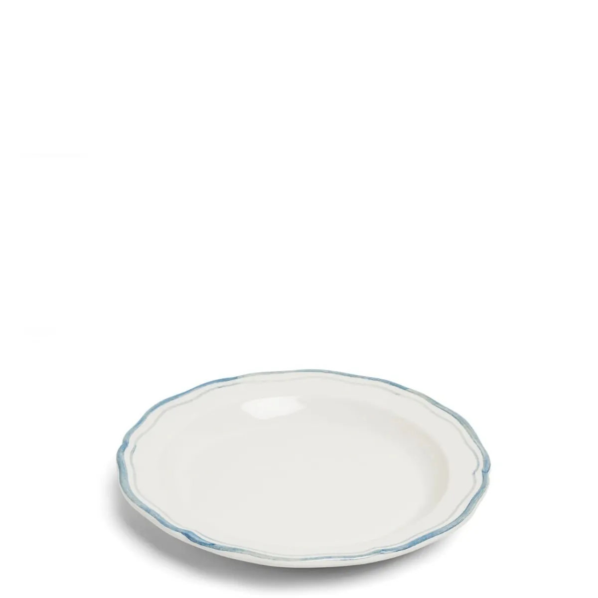 Daylesford Organic Vintage Side Plate Double Blue Border- Tableware