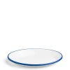 Daylesford Organic White & Blue Enamel Oval Plate- Tableware