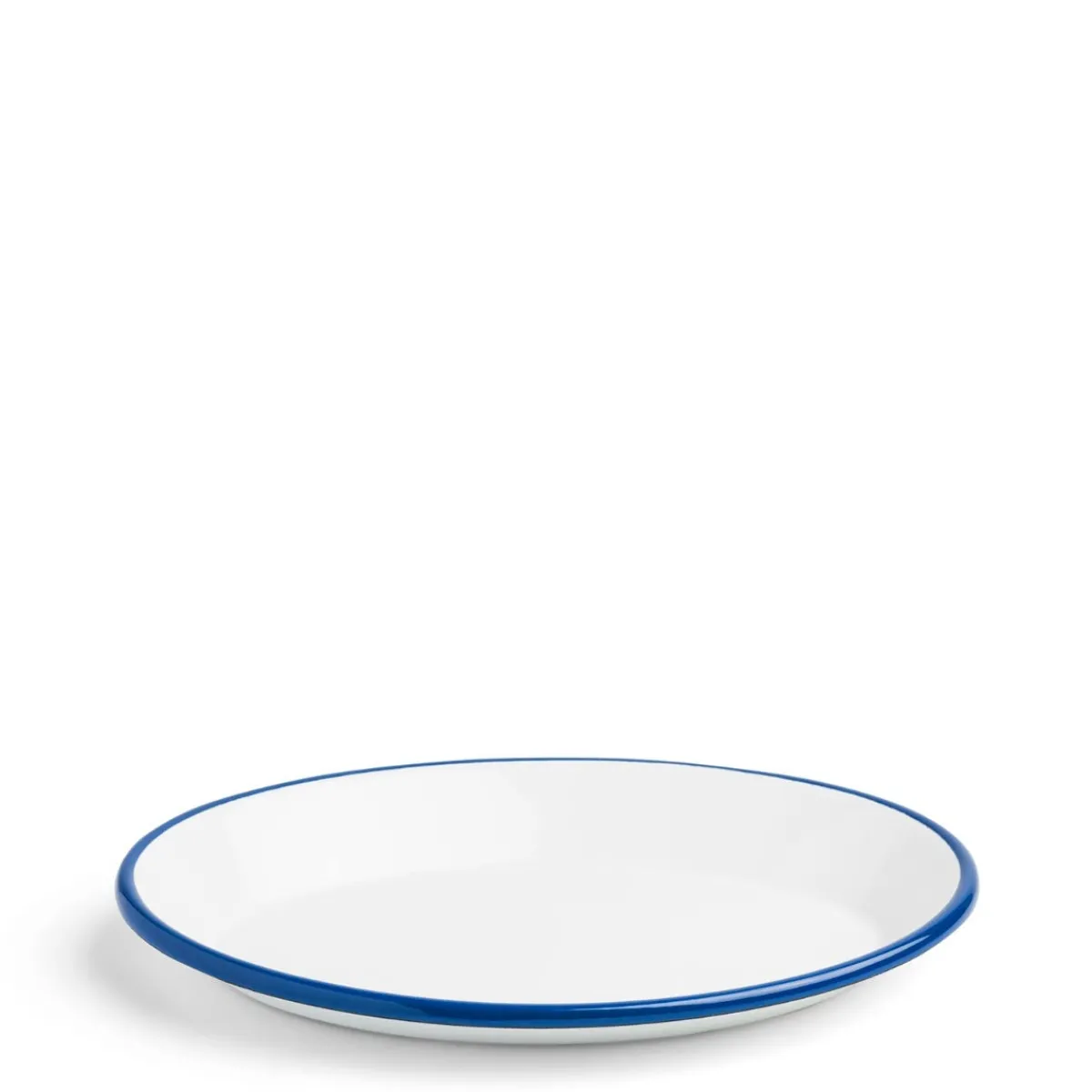Daylesford Organic White & Blue Enamel Oval Plate- Tableware
