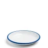 Daylesford Organic White & Blue Enamel Plate Large- Tableware