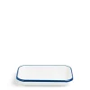 Daylesford Organic White & Blue Enamel Rectangle Dish Small- Tableware