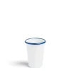 Daylesford Organic White & Blue Enamel Tumbler Small- Tableware