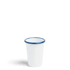 Daylesford Organic White & Blue Enamel Tumbler Small- Tableware