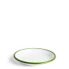 Daylesford Organic White & Green Enamel Bowl- Tableware