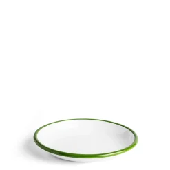 Daylesford Organic White & Green Enamel Bowl- Tableware