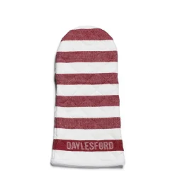 Daylesford Organic White & Red Stripe Oven Glove- Aprons & Tea Towels