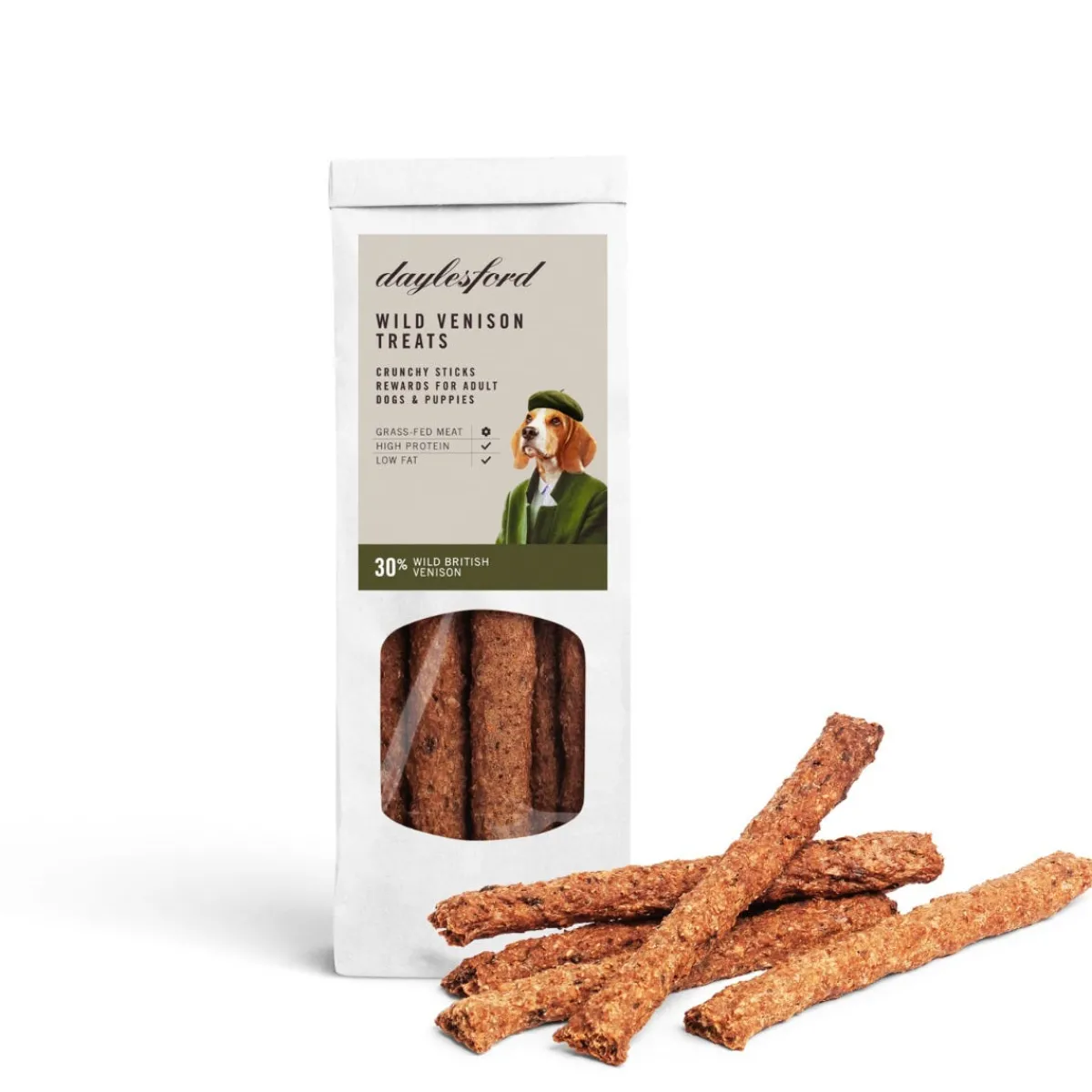Daylesford Organic Wild Venison Treats- Pet Food