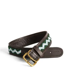 Daylesford Organic ZigZag Dog Collar Blue- Pet Accessories