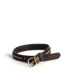 Daylesford Organic Zigzag Skinny Dog Collar Red Medium- Pet Accessories